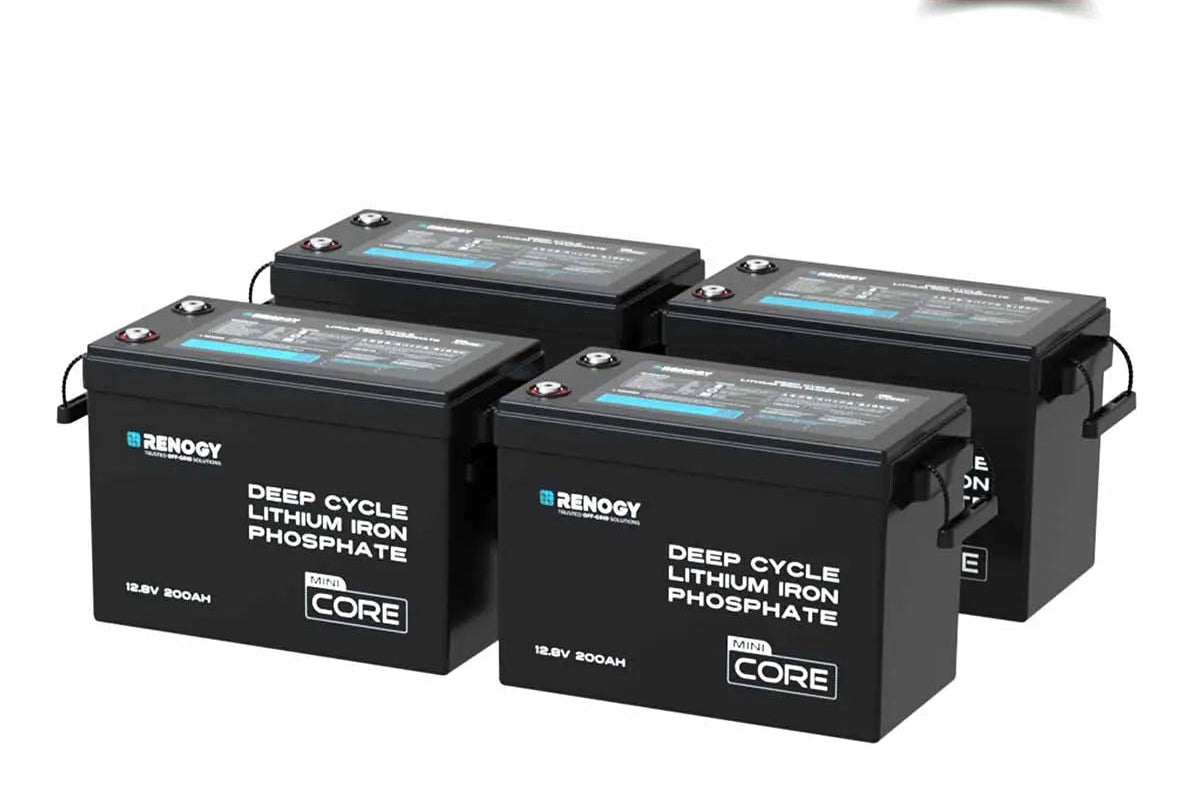 Renogy Core 200Ah LiFePO4 Battery – 12V Deep Cycle with Low-Temperature Protection & Bluetooth