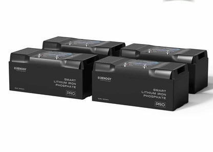 Renogy Pro Smart LiFePO4 Battery – 12V 100Ah / 200Ah with Bluetooth & Self-Heating
