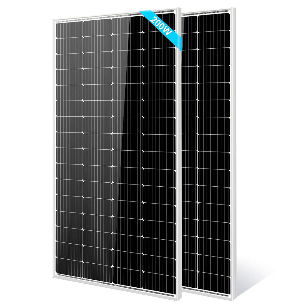 SungoldPower 200W Monocrystalline Solar Panel – 2 to 10 Pack, 12V, High-Efficiency, Off-Grid Ready