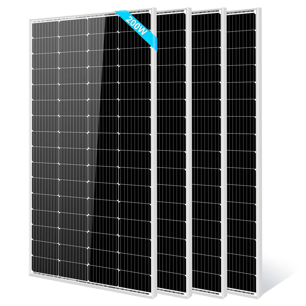 SungoldPower 200W Monocrystalline Solar Panel – 2 to 10 Pack, 12V, High-Efficiency, Off-Grid Ready