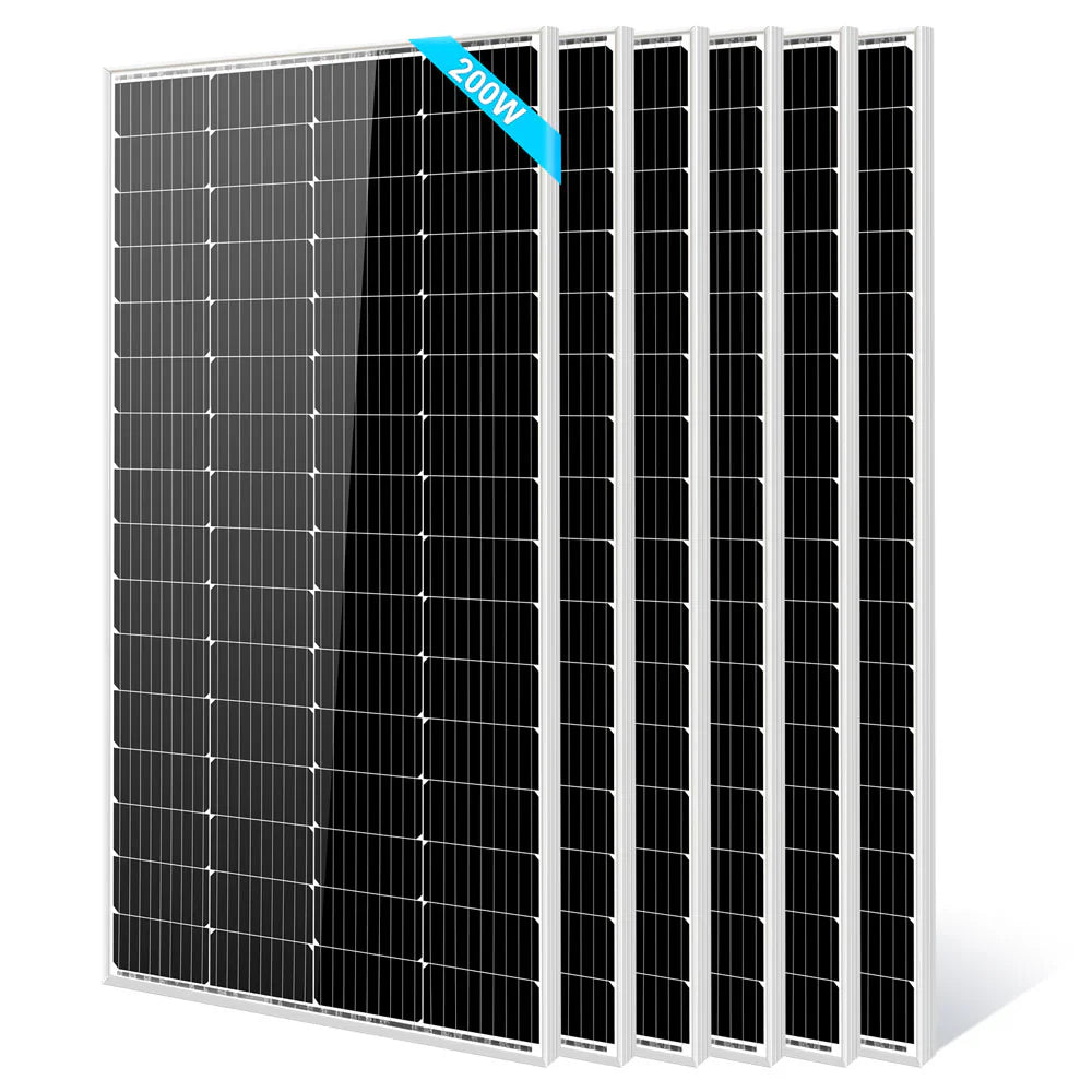 SungoldPower 200W Monocrystalline Solar Panel – 2 to 10 Pack, 12V, High-Efficiency, Off-Grid Ready