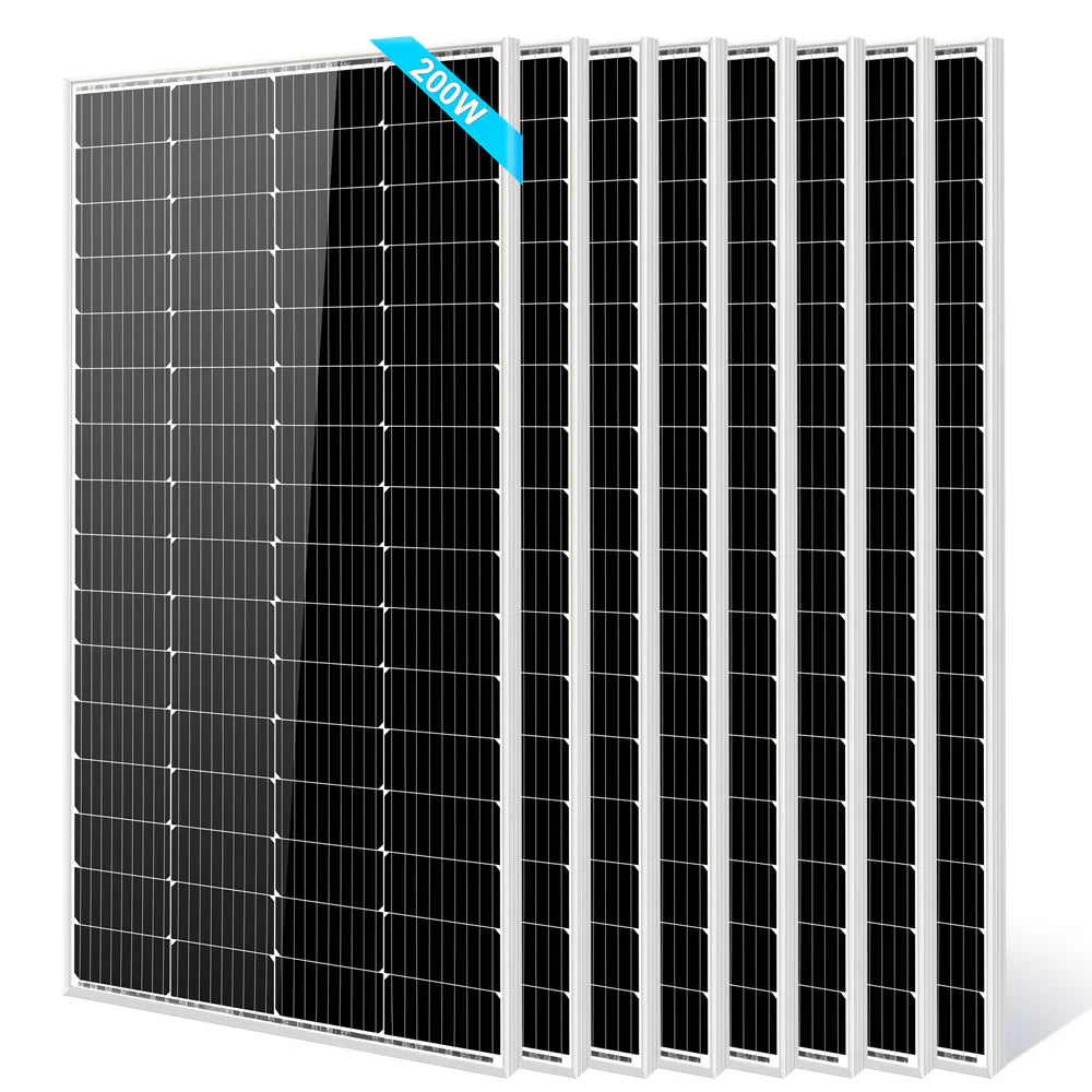 SungoldPower 200W Monocrystalline Solar Panel – 2 to 10 Pack, 12V, High-Efficiency, Off-Grid Ready