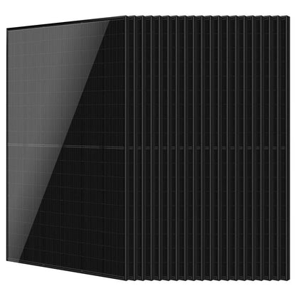 500W Mono Black PERC Solar Panel – UL 61730, CEC Listed, IP68 Rated