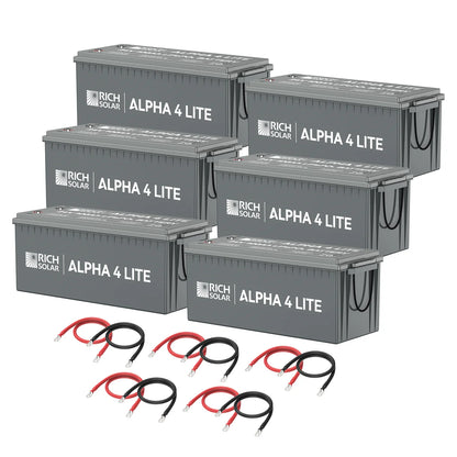 Rich Solar 24V Lithium Battery Bank 200Ah–800Ah 5.1–20.4kWh Deep Cycle LiFePO4