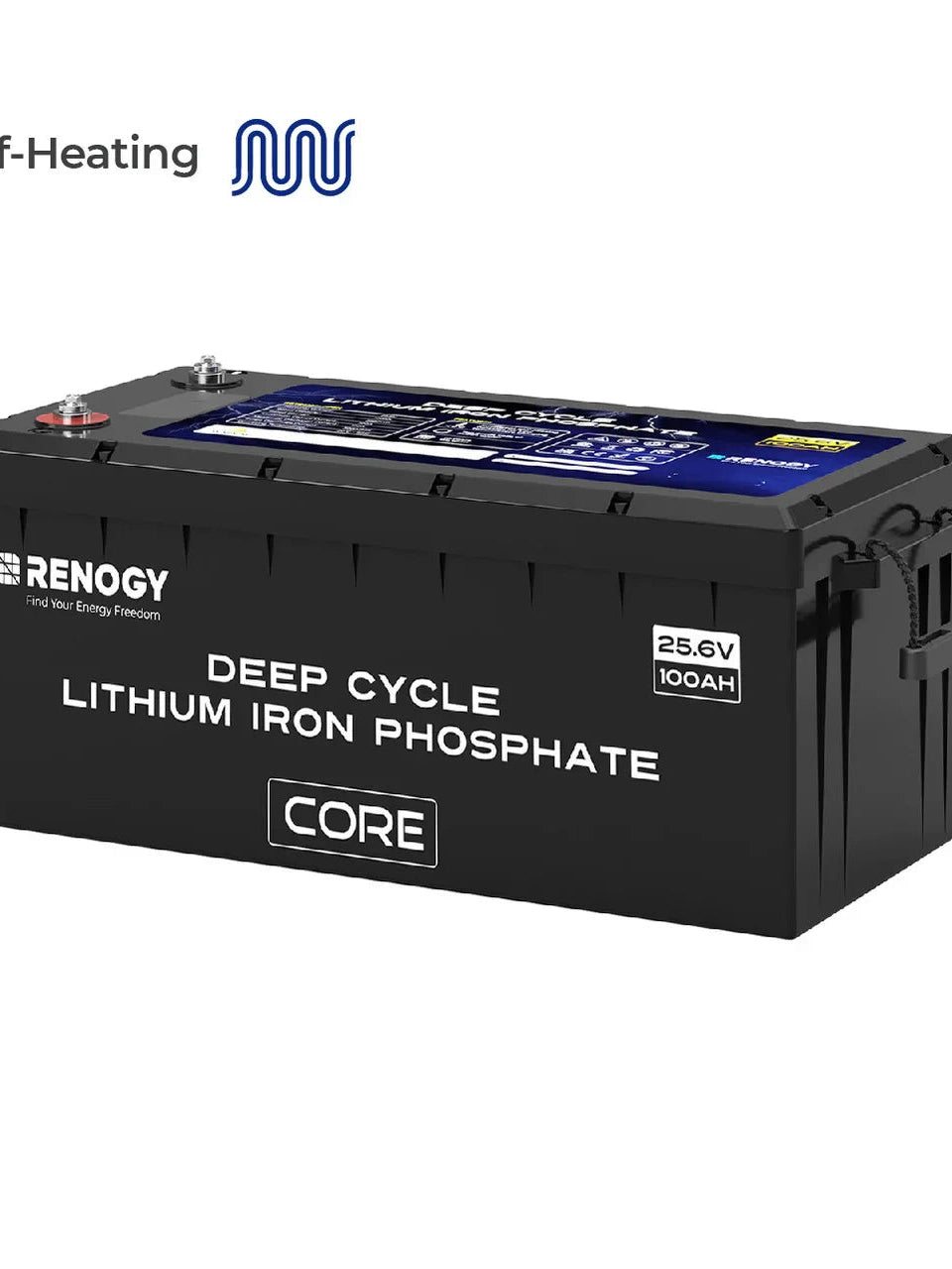 Renogy Core 100Ah LiFePO4 Battery – 24V Deep Cycle with Smart BMS & Bluetooth
