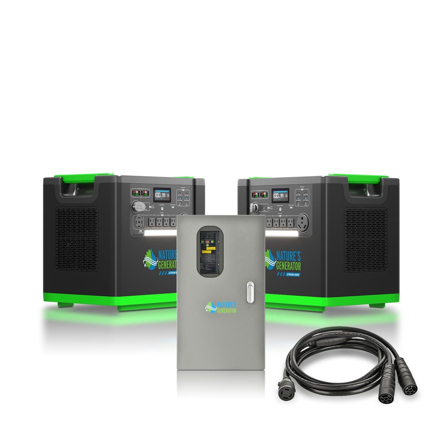 Nature’s Generator Lithium 6000 with Transfer Switch – Backup Power System