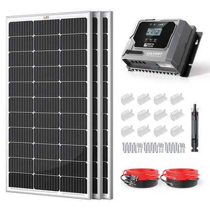 300-Watt Solar Kit – Off-Grid Charging with 40A MPPT Controller
