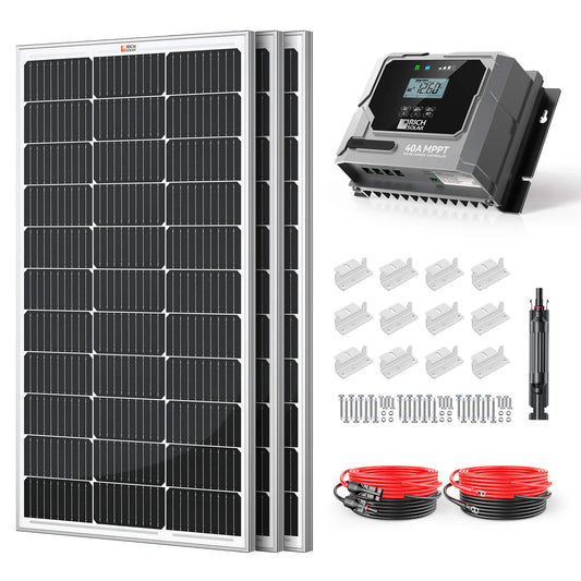 300-Watt Solar Kit – Off-Grid Charging with 40A MPPT Controller