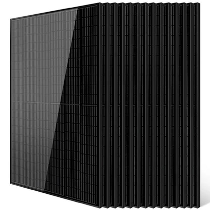SungoldPower Mono Black PERC Solar Panel, UL 61730, 370W–500W
