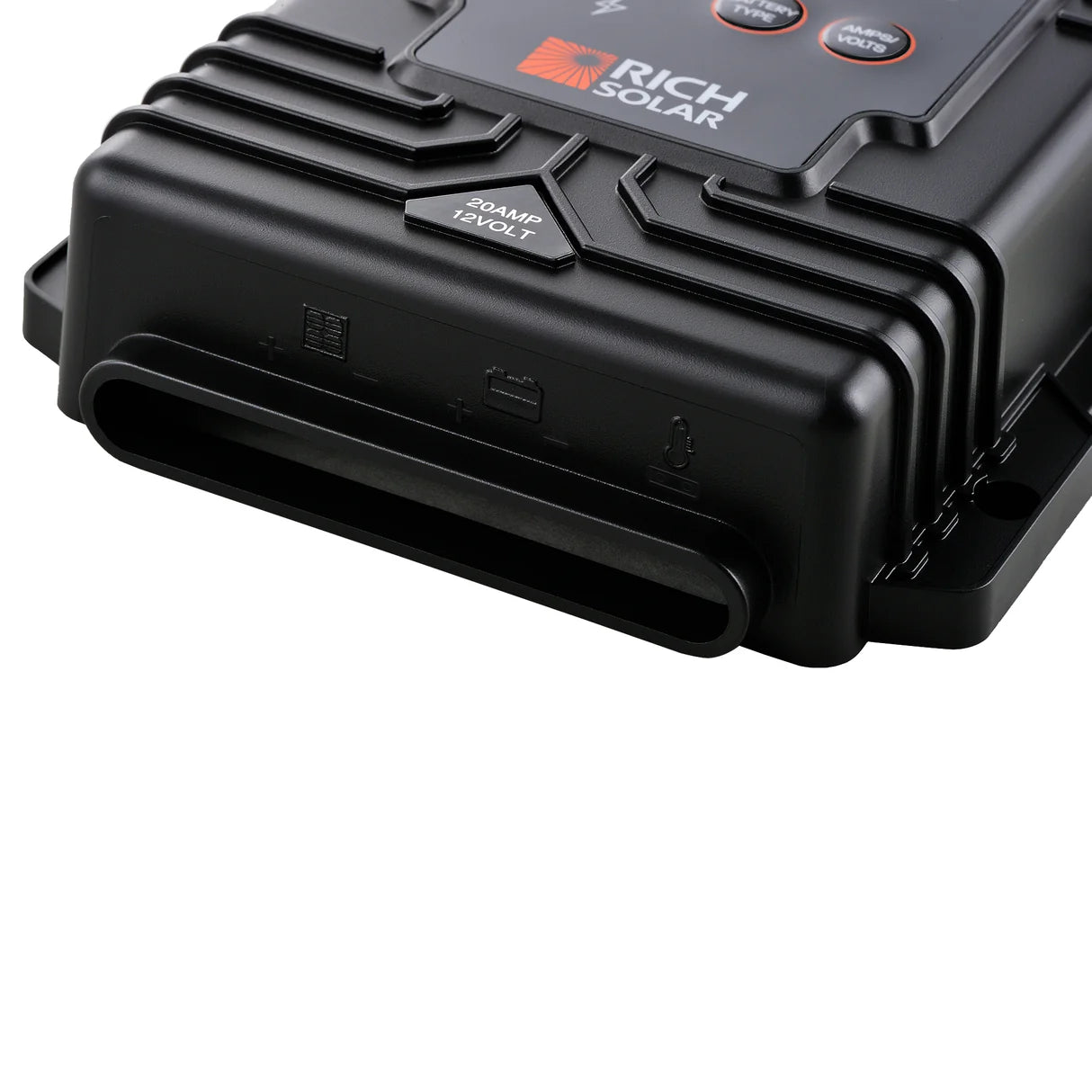 BRAVO Waterproof 20 – 20A PWM Solar Charge Controller, 12V Compatible, IP67 Rated