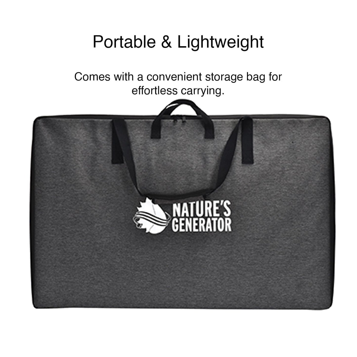 Nature’s Generator 400W Folding Solar Panel – Portable Monocrystalline Charger with Kickstand & MC4 Cable