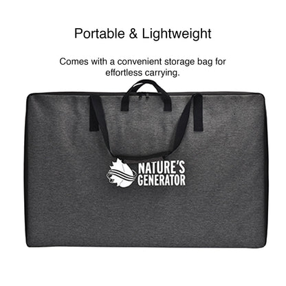 Nature’s Generator 400W Folding Solar Panel – Portable Monocrystalline Charger with Kickstand & MC4 Cable