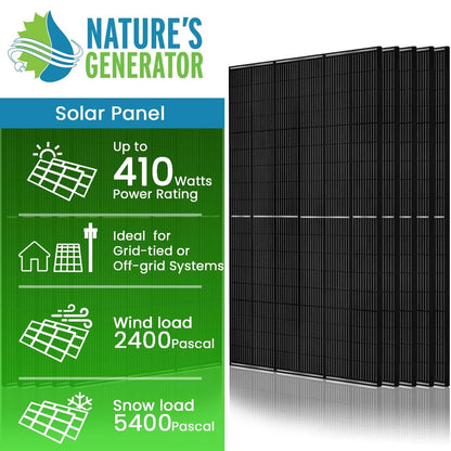 410 Watt Monocrystalline Solar Panel (10 Pack) – High-Efficiency Off-Grid Powe