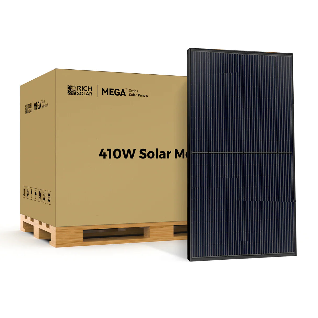 Rich Solar MEGA 410W Solar Panel Kit with Paren MPPT – 8 to 12 Panels, UL Certified