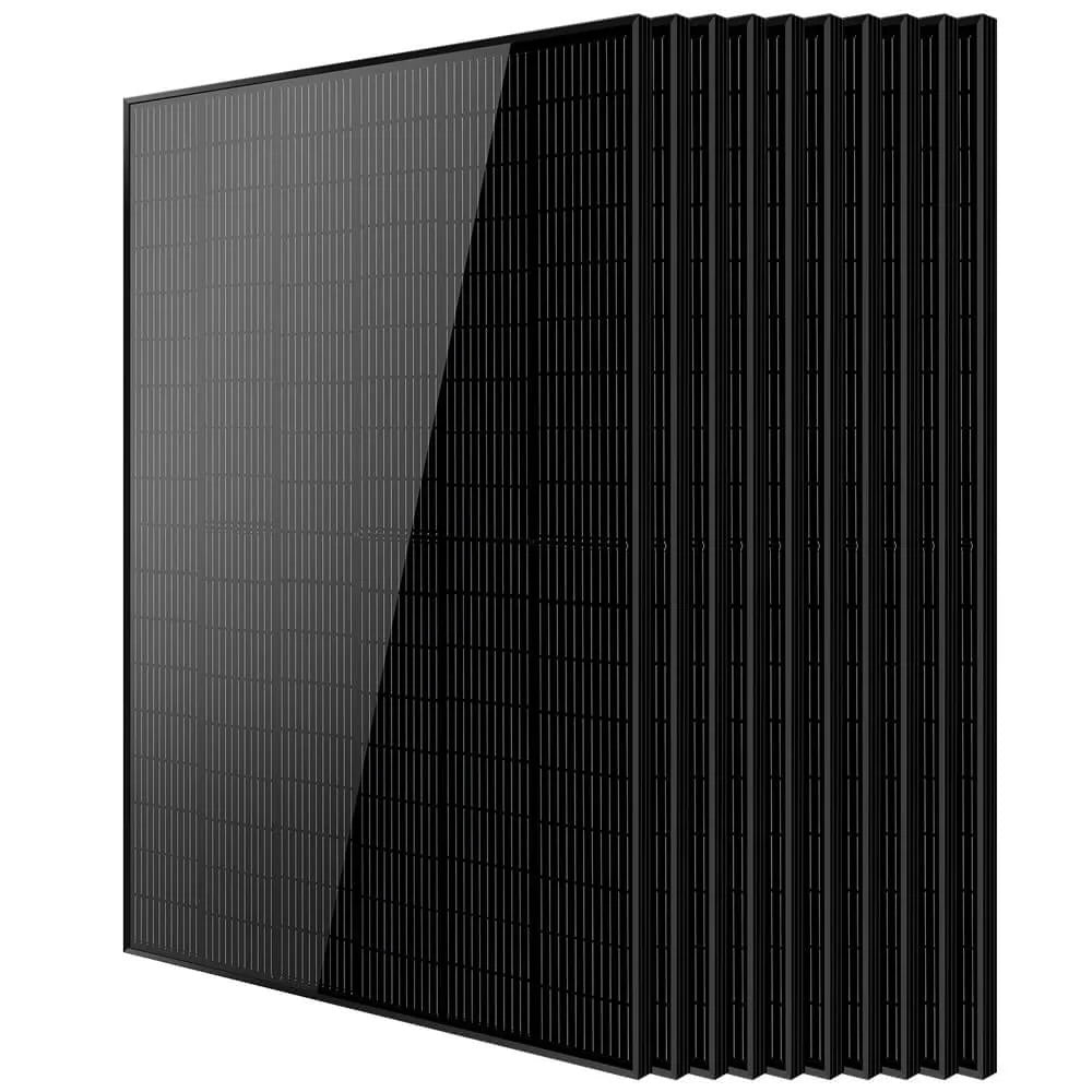 SungoldPower Mono Black PERC Solar Panel, UL 61730, 370W–500W