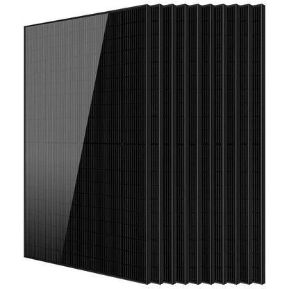 SungoldPower Mono Black PERC Solar Panel, UL 61730, 370W–500W