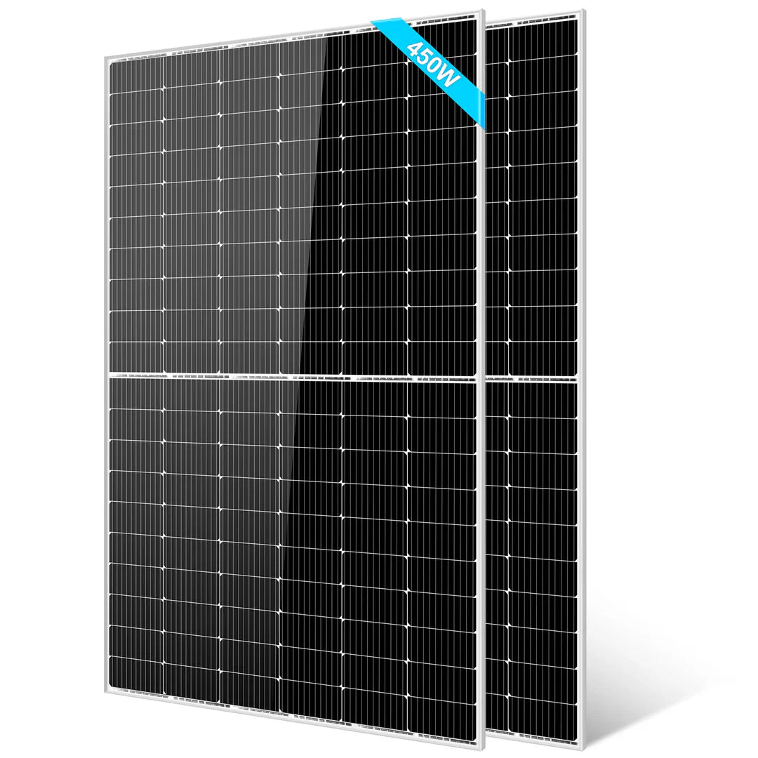 SungoldPower 450W Monocrystalline PERC Solar Panel – UL 61730, CEC Listed, Half-Cut, 12V, IP68, MC4, High Efficiency