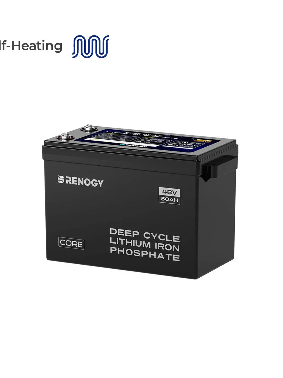 Renogy Core 48V 50Ah LiFePO4 Battery – Smart Deep Cycle with Self-Heating & Bluetooth