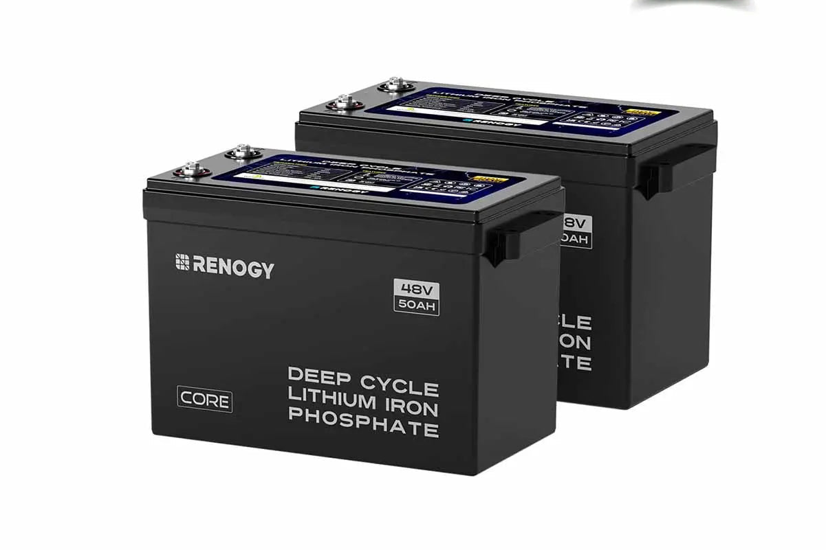 Renogy Core 48V 50Ah LiFePO4 Battery – Smart Deep Cycle with Self-Heating & Bluetooth