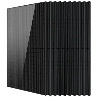 SungoldPower Mono Black PERC Solar Panel, UL 61730, 370W–500W