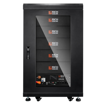Rich Solar ALPHA 5 PRO Series  48V 100Ah LiFePO4 Server Rack Battery  UL1973 & UL9540A Certified  Bluetooth, Smart BMS, Heating Option  Residential, Commercial, Off-Gri