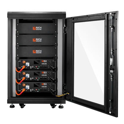 Rich Solar ALPHA 5 PRO Series  48V 100Ah LiFePO4 Server Rack Battery  UL1973 & UL9540A Certified  Bluetooth, Smart BMS, Heating Option  Residential, Commercial, Off-Gri