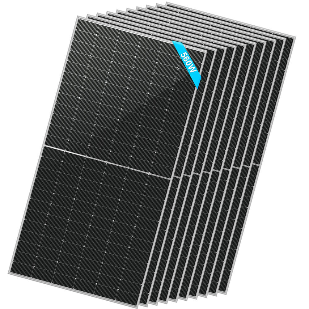 560W Bifacial Monocrystalline PERC Solar Panel – High Efficiency, 25-Year Warranty
