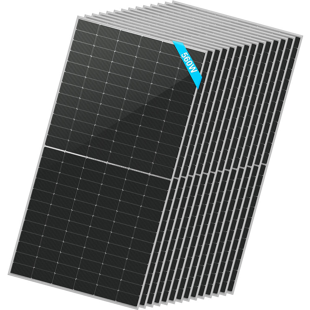560W Bifacial Monocrystalline PERC Solar Panel – High Efficiency, 25-Year Warranty