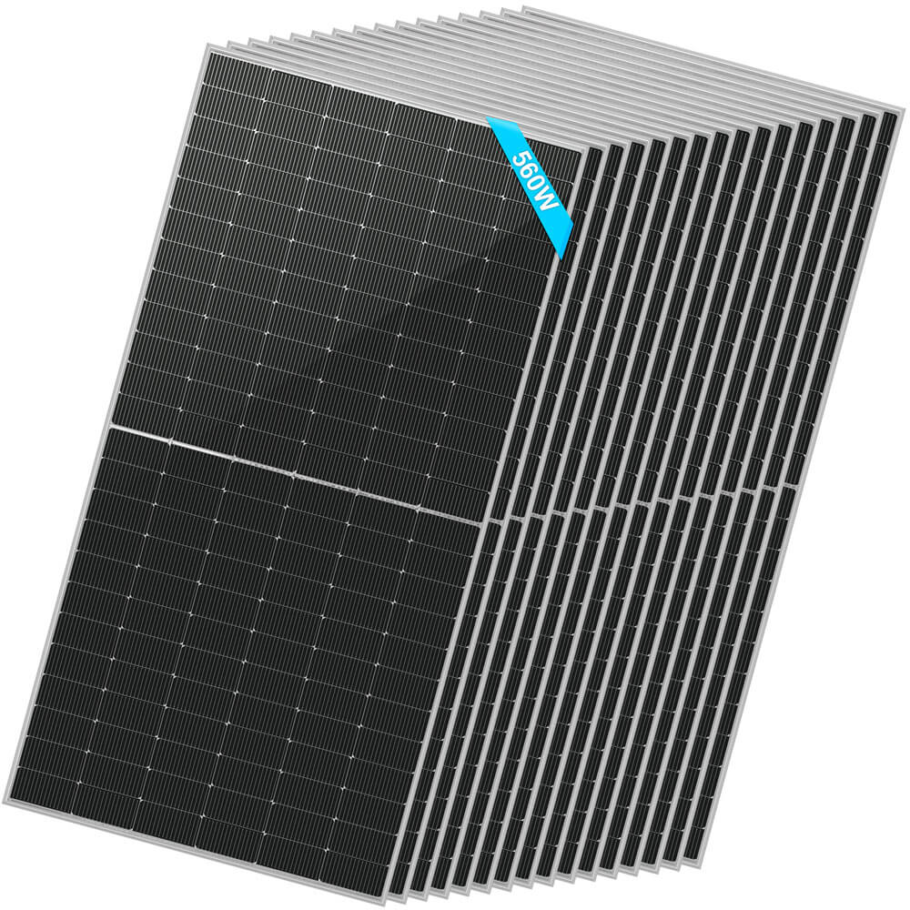 560W Bifacial Monocrystalline PERC Solar Panel – High Efficiency, 25-Year Warranty