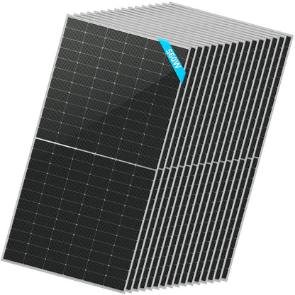 560W Bifacial Monocrystalline PERC Solar Panel – High Efficiency, 25-Year Warranty