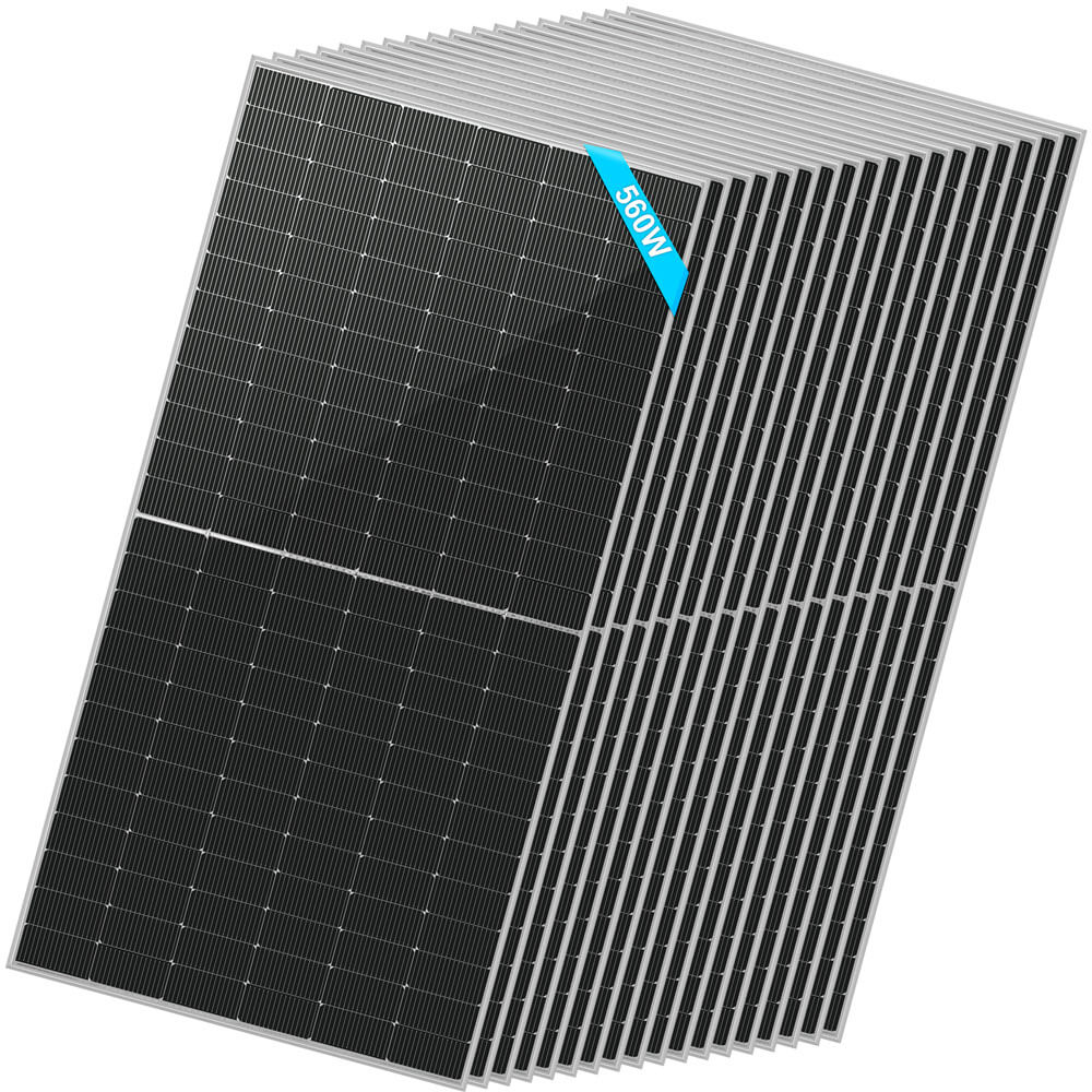 560W Bifacial Monocrystalline PERC Solar Panel – High Efficiency, 25-Year Warranty