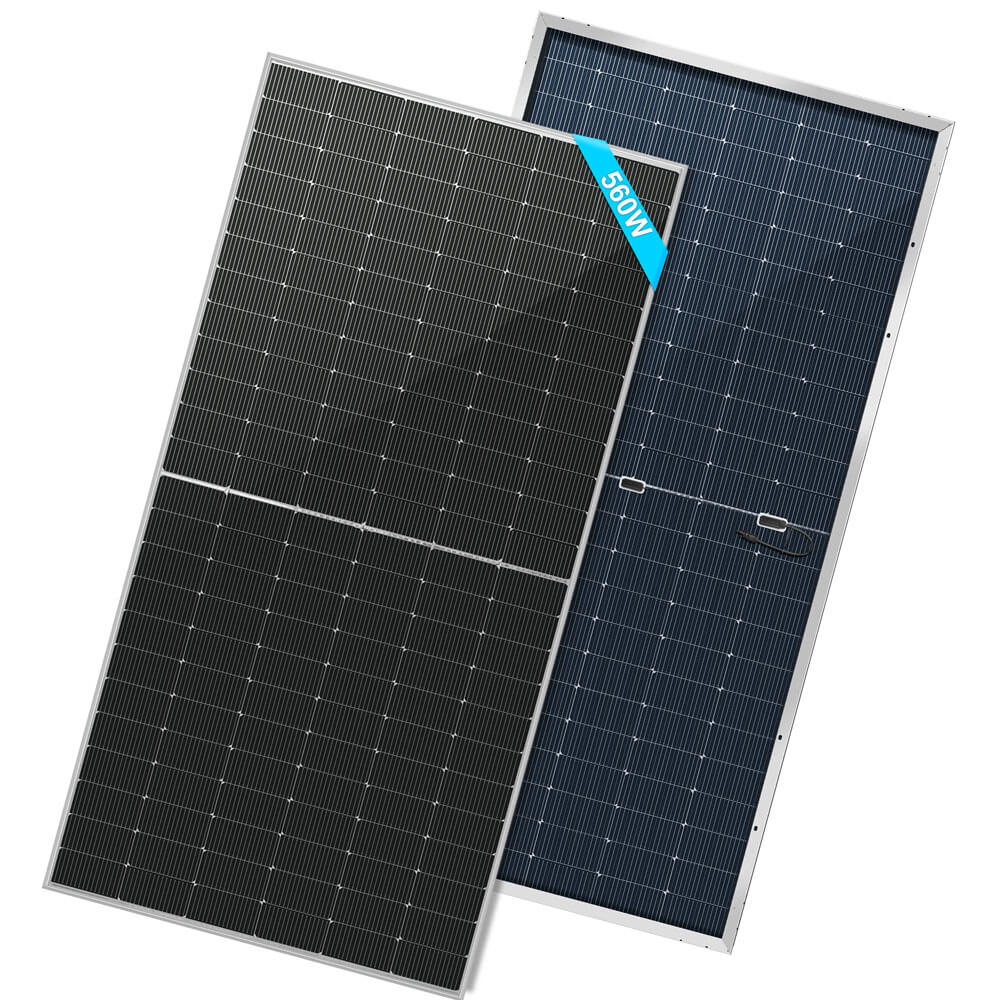 560W Bifacial Monocrystalline PERC Solar Panel – High Efficiency, 25-Year Warranty