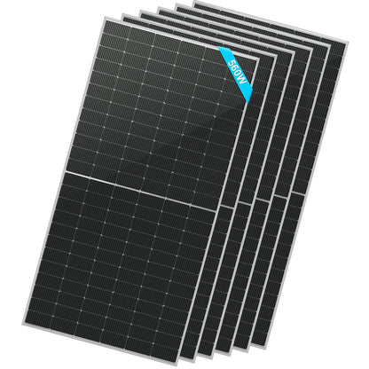 560W Bifacial Monocrystalline PERC Solar Panel – High Efficiency, 25-Year Warranty