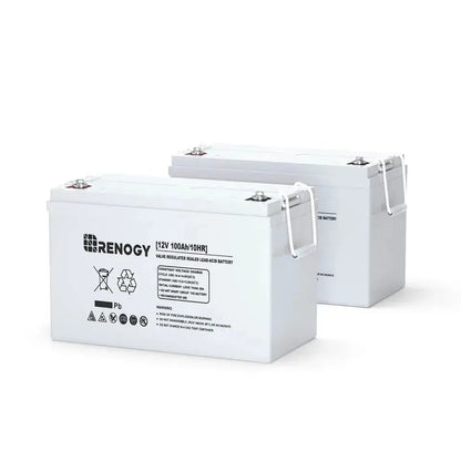 Renogy Deep Cycle AGM Battery – 12V 100Ah / 200Ah Maintenance-Free