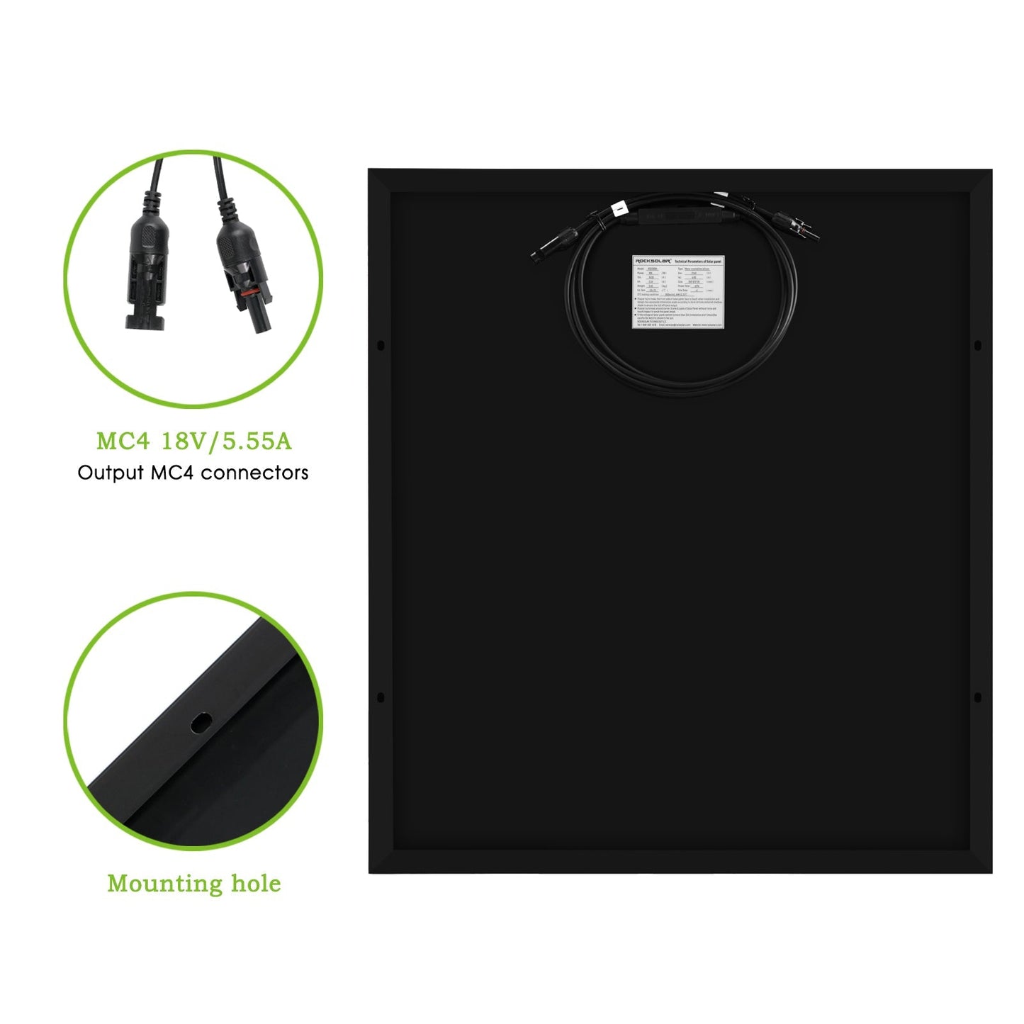 ROCKSOLAR 1000W 12V RV Solar System – Rigid Panel Kit with Battery, Inverter & MPPT Controller