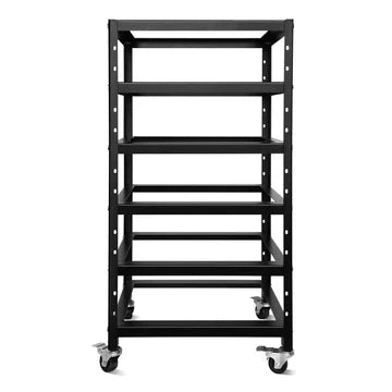 Server Rack for SG48100P / SGH48100T, 3U Battery Rack, 5 Slots, Mobile Wheels