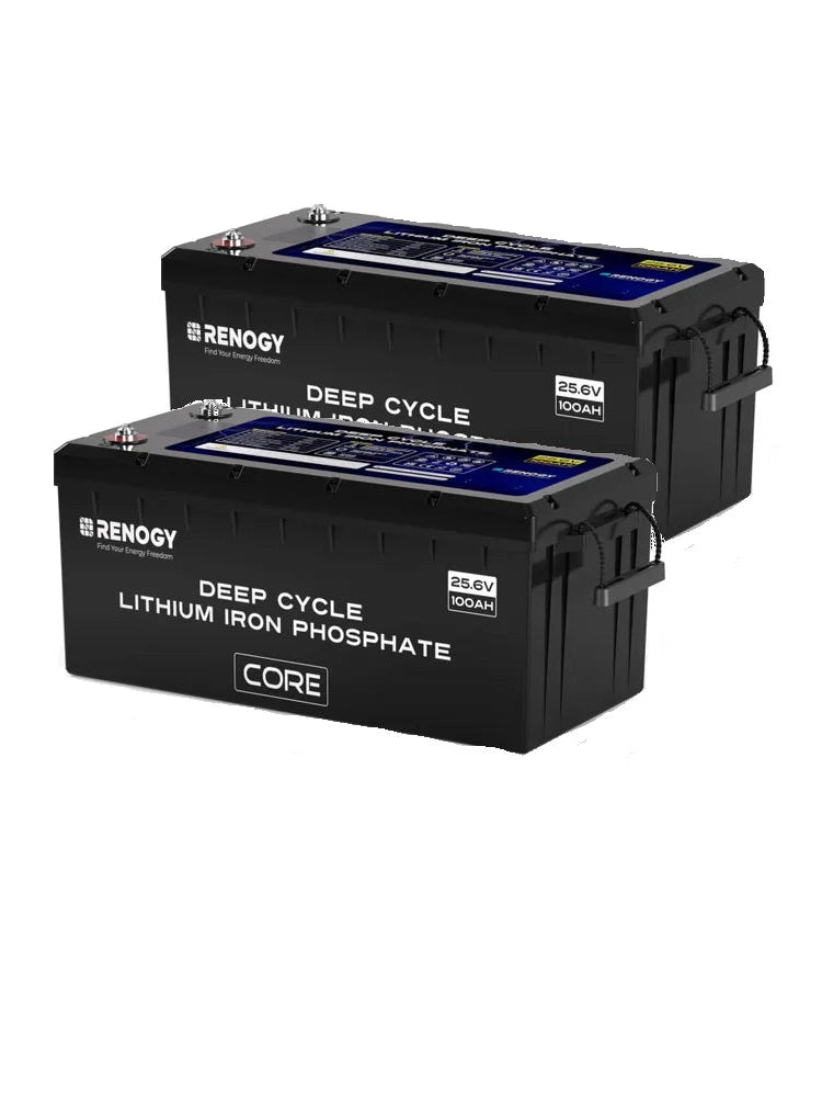 Renogy Core 100Ah LiFePO4 Battery – 24V Deep Cycle with Smart BMS & Bluetooth