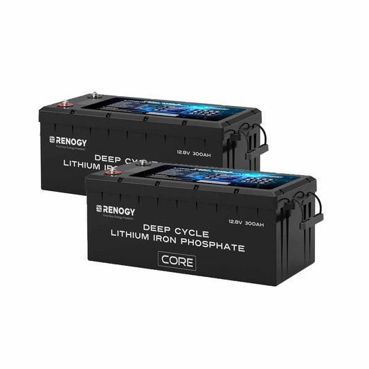 Renogy Core 300Ah LiFePO4 Battery – 12V Deep Cycle with Self-Heating & Bluetooth
