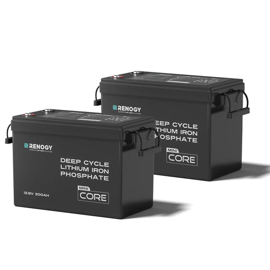 Renogy Core 300Ah LiFePO4 Battery – 12V Deep Cycle with Low-Temperature Protection