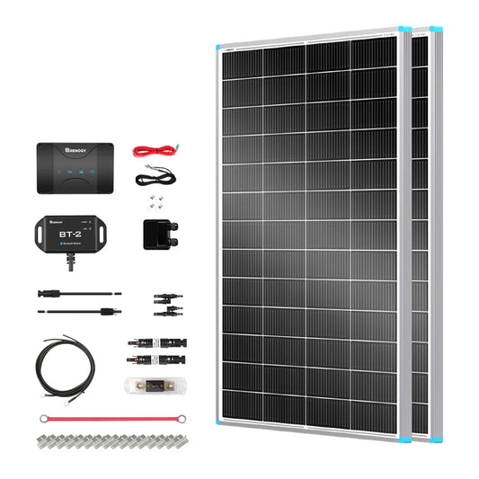 Renogy 400W Solar RV Kit – 12V Off-Grid System with Flush-Mount Controller