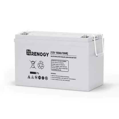 Renogy Deep Cycle AGM Battery – 12V 100Ah / 200Ah Maintenance-Free