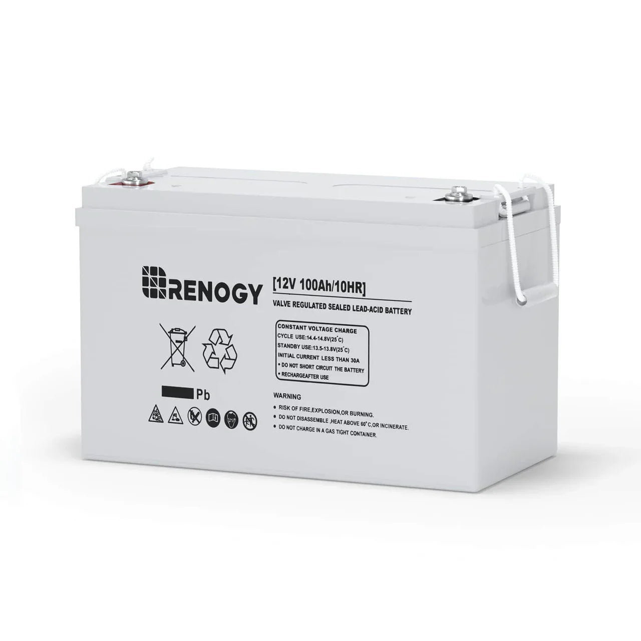 Renogy Deep Cycle AGM Battery – 12V 100Ah Maintenance-Free