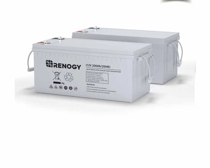 Renogy Deep Cycle AGM Battery – 12V 100Ah / 200Ah Maintenance-Free