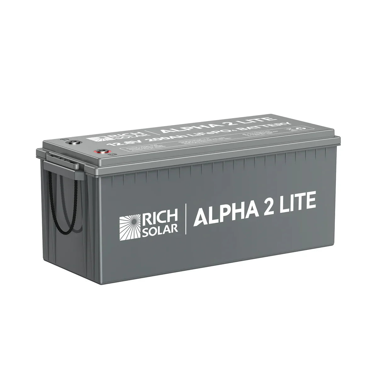 Rich Solar ALPHA 2 Series  12V 200Ah LiFePO4 Lithium Battery  LITE, PRO, Standard  Deep Cycle, Smart BMS, Bluetooth  RV, Boat, Cabin, Off-Gri