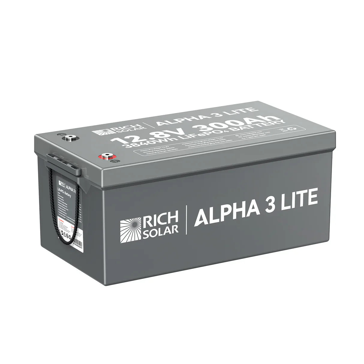 ALPHA 3  12V 300Ah LiFePO4 Battery – Lite & Standard  5000 Cycles, Bluetooth, Internal Heating, IP65