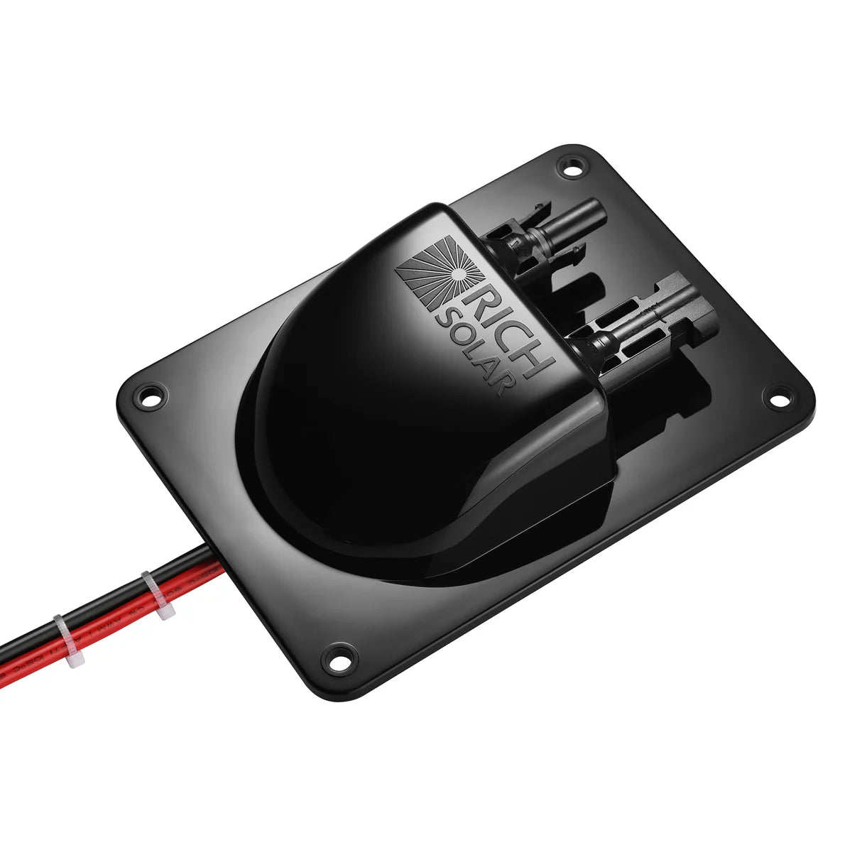 Cable Entry Plate RS-G05 – Polypropylene Housing with UL 8AWG 600V Wires & MC4 Connectors