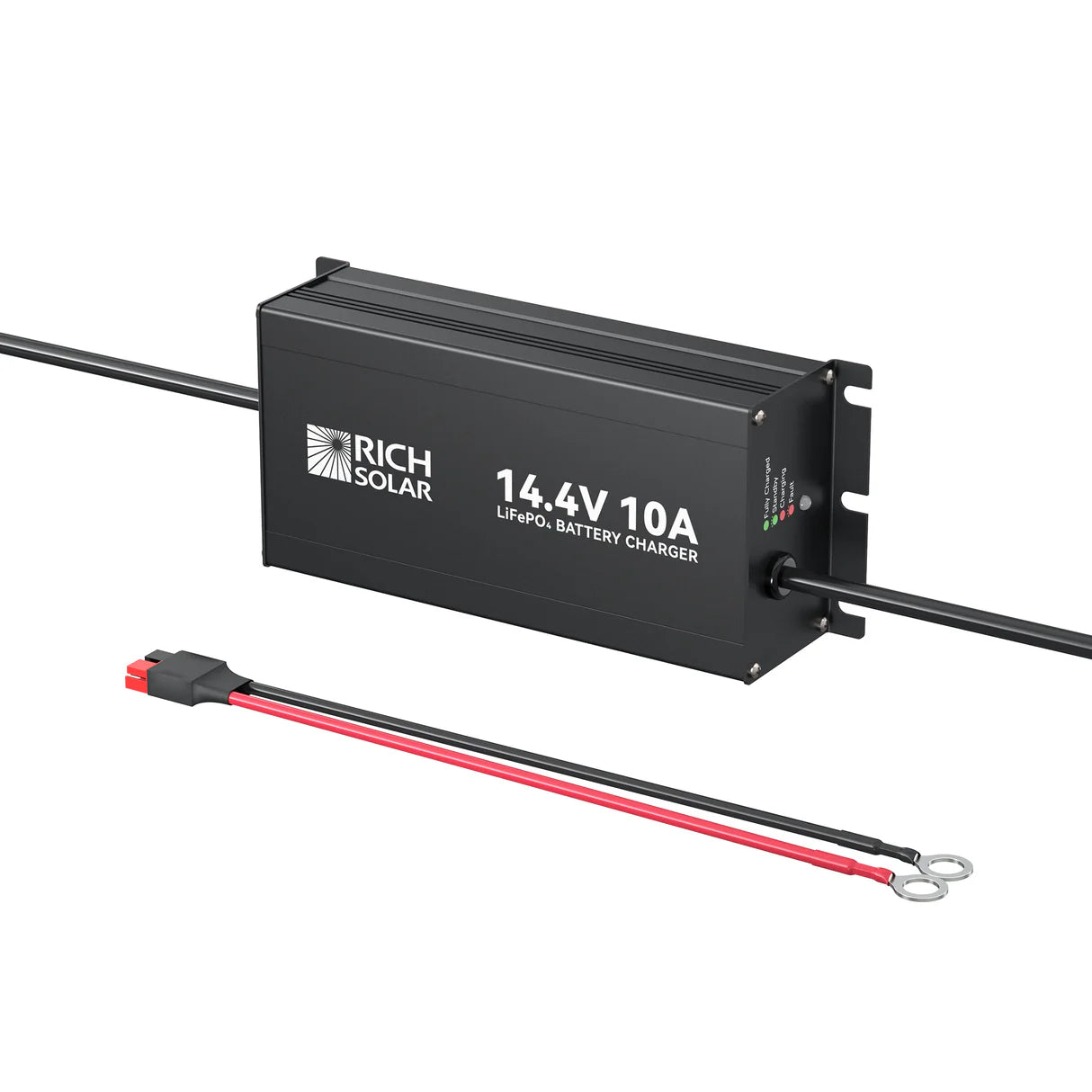 Rich Solar 12V (14.4V) 10A LiFePO4 Battery Charger 100–240VAC Smart Protection