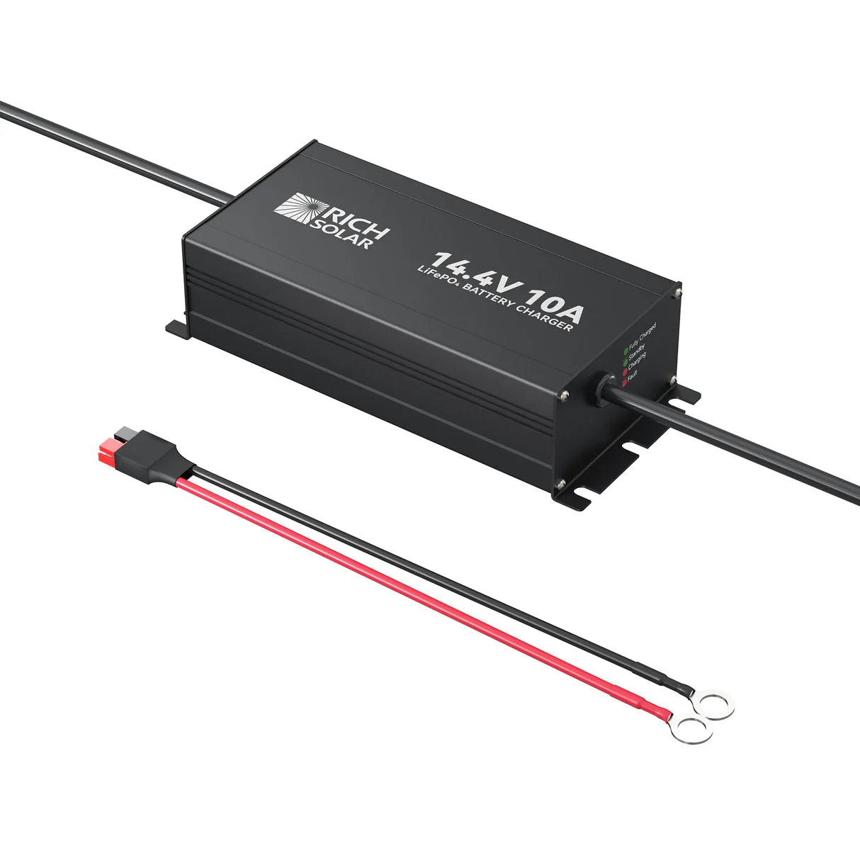 Rich Solar 12V (14.4V) 10A LiFePO4 Battery Charger 100–240VAC Smart Protection