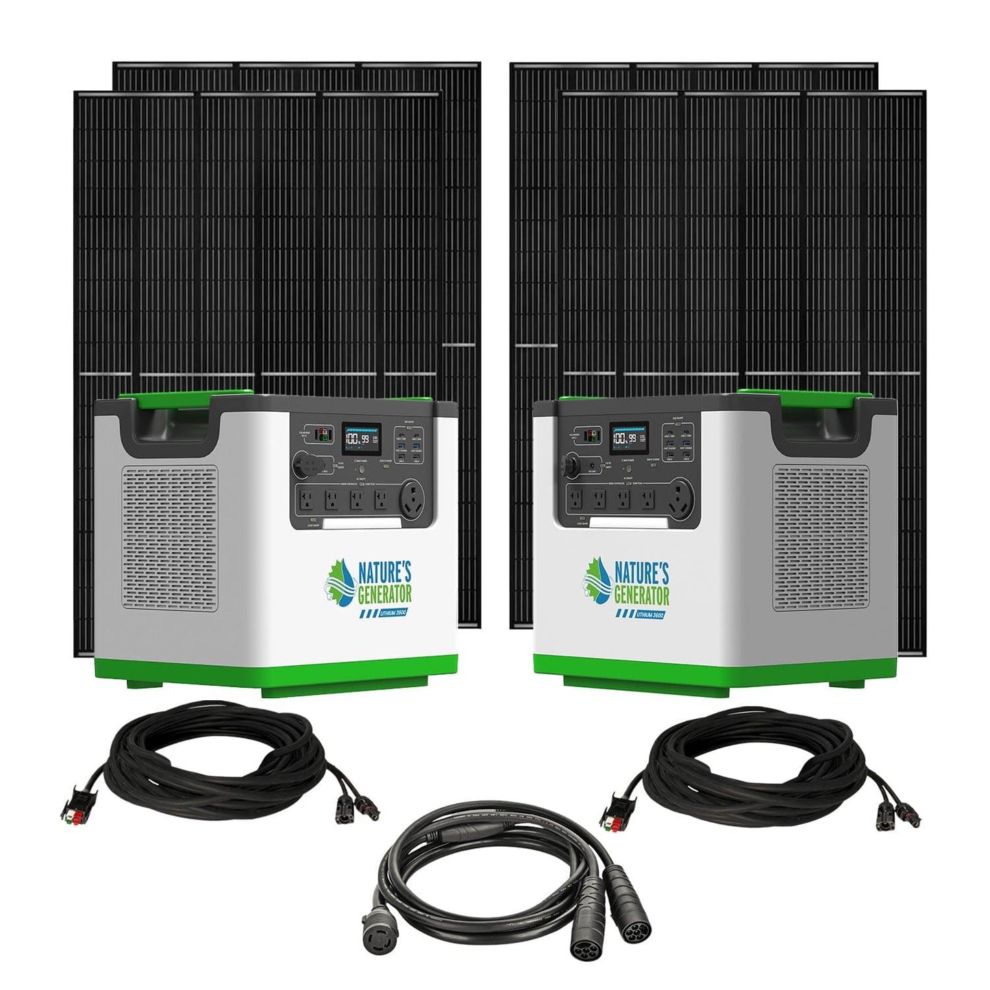 Nature’s Generator Lithium 3600 Solar Generator – Expandable Off-Grid Power System