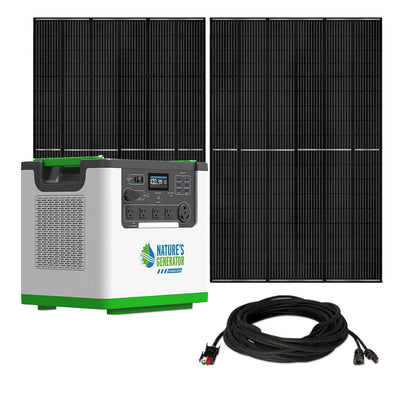 Nature’s Generator Lithium 3600 Solar Generator – Expandable Off-Grid Power System